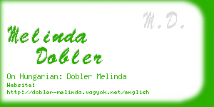 melinda dobler business card